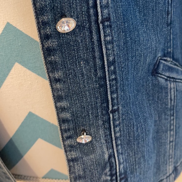 Christine Alexander jean jacket Swarovski crystals - Picture 6 of 10